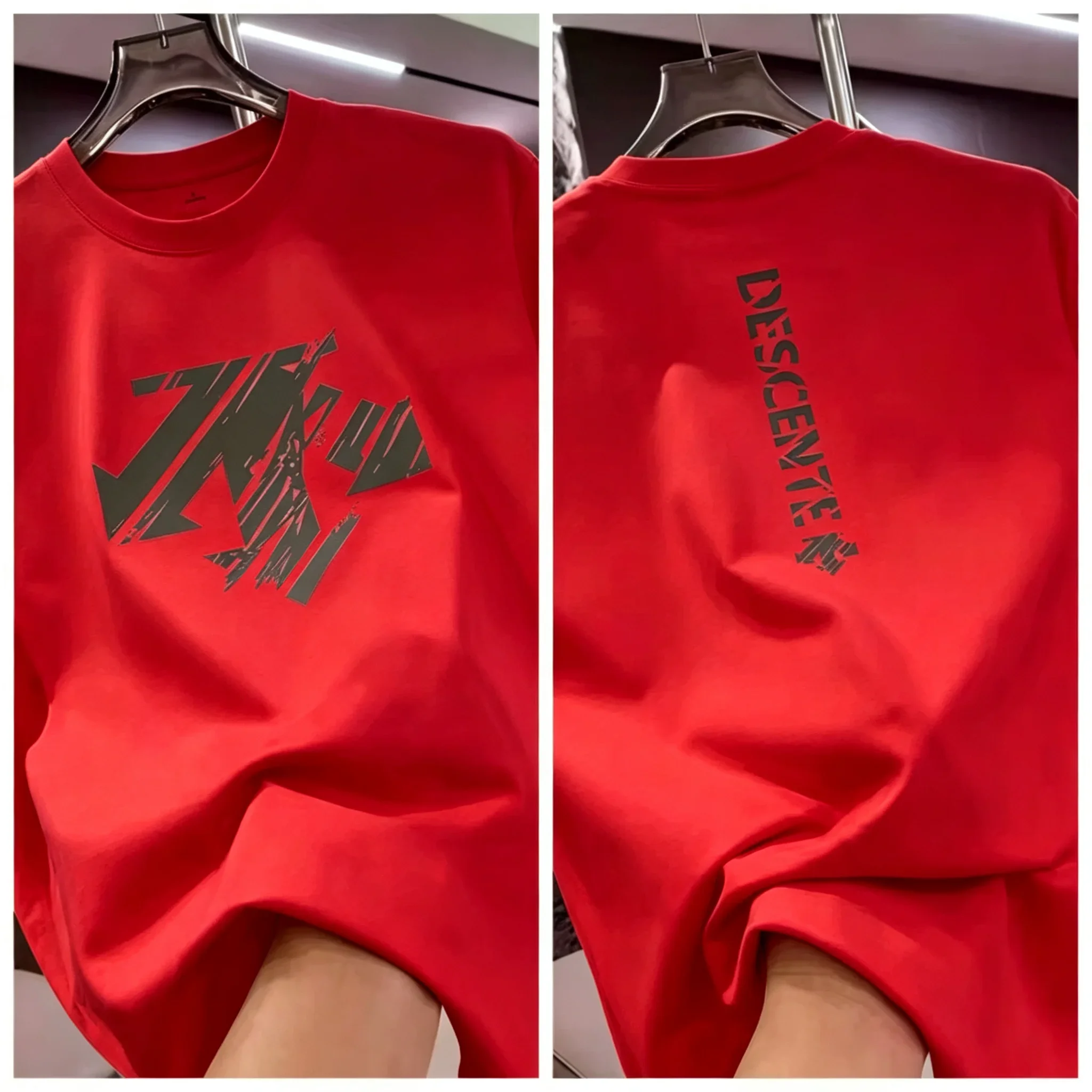 2026 Sommer 100% Baumwolle Herren Rundhals-T-Shirt mit Aufdruck, Modische Streetwear, Lässige Vielseitige Kurzarm-Shirts, Alltagstop für Männer – Detail 7