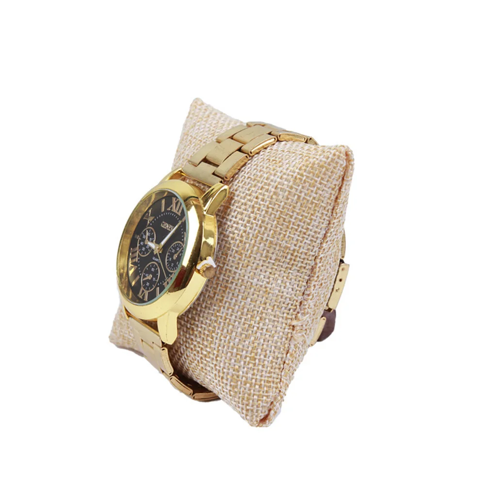 

10 шт., органайзер для часов, маленькая подушка для демонстрации ювелирных изделий, простой устойчивый браслет-цепочка, держатель для браслета 7x8 см, украшение для дома