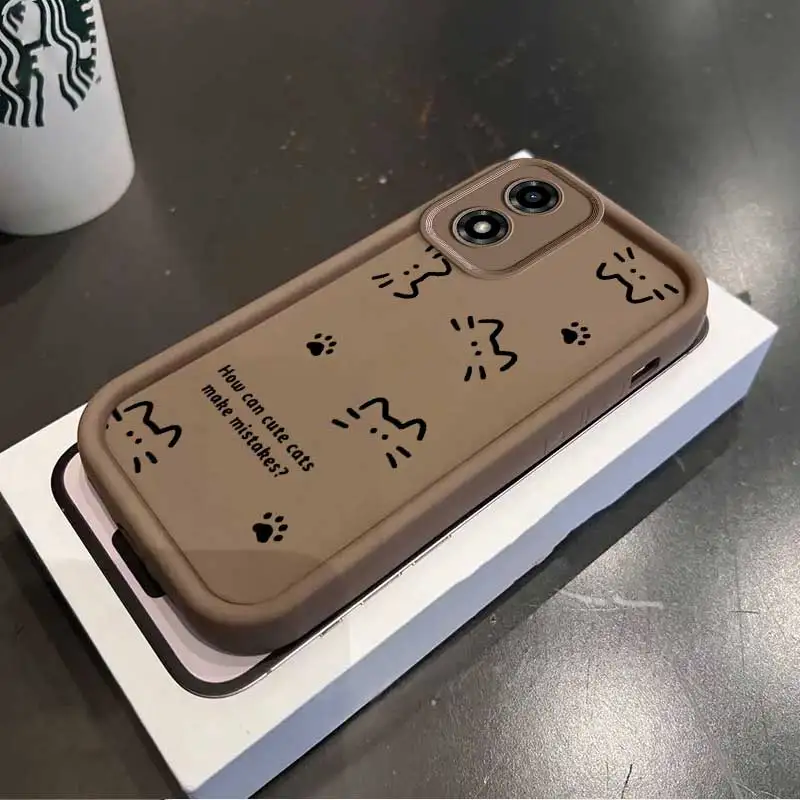 Moto G04S 4G Los gatos siempre tienen razón Diseñados para entretenimiento con flexible y elegante Compatible con G Edge E 50 14 20 24 13