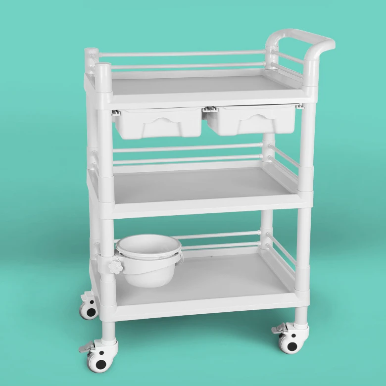 Simple Cheap ABS Plastic Medical Hospital Trolley