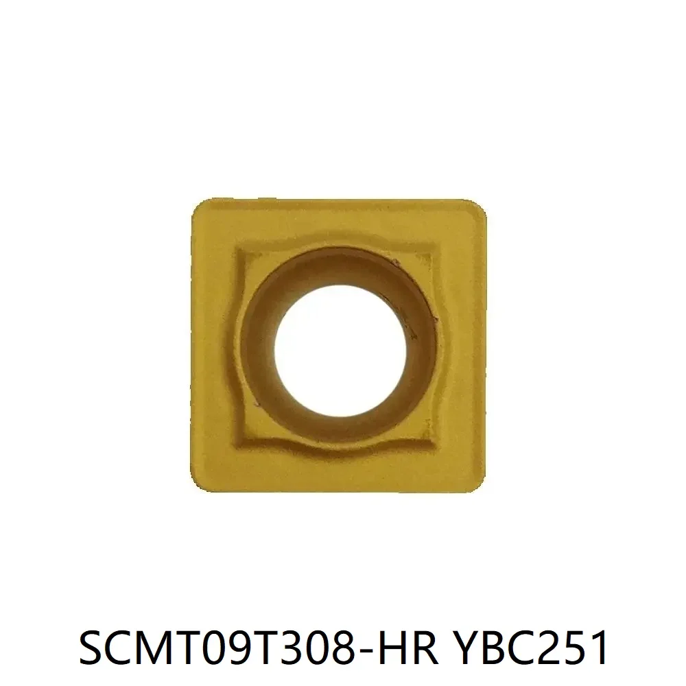 SCMT 09T308 HR YBC251 ZCC 100% herramientas de torneado de carburo cementado ORIGINAL insertos YBC251 SCMT09T308-HR carburo
