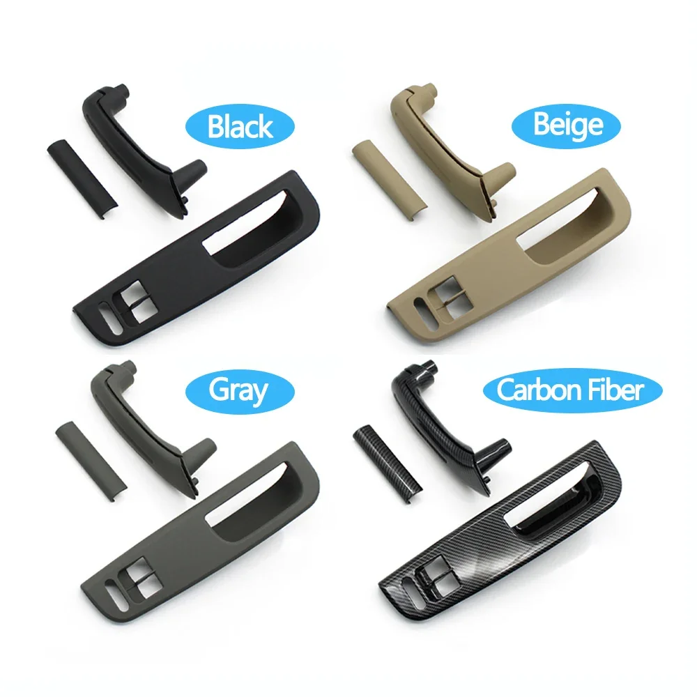 2 4PCS Door Interior Window Switch Panel Bezel Trim And Door Pull Grab Handle For VW Bora Golf 4 MK4 Jetta Passat 1999-2004 2