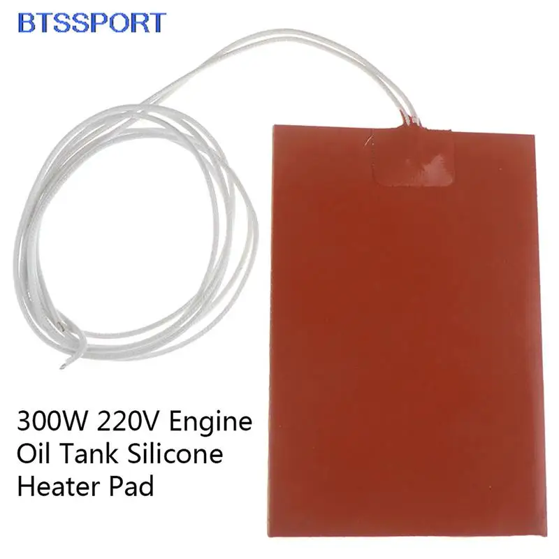 Waterproof Heater Pad 300W 220V Engine Oil Tank Silicone Universal Fuel Tank Water Tank Rubber Heating Mat Warming Accessories