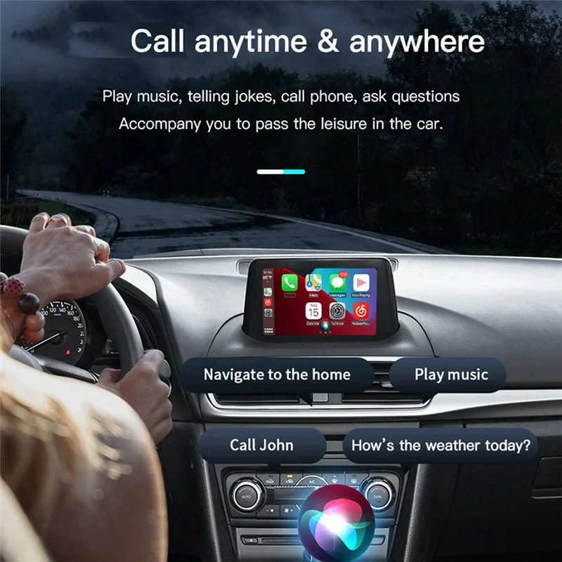 

NEW-Wireless Type-C Carplay Android Auto Adapter UBS Hub For Retrofit Mazda 2 3 6 CX3 CX5 CX8 CX9 Demio Miata TK78669U0C