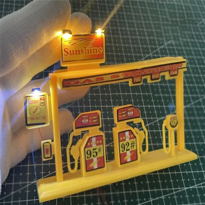 20pcs/50pcs Led Spotlight Model 1:87 Ho Scale Outdoor Billboard Lamp DIY Model Building Light Layout Lamppost Model Lamp