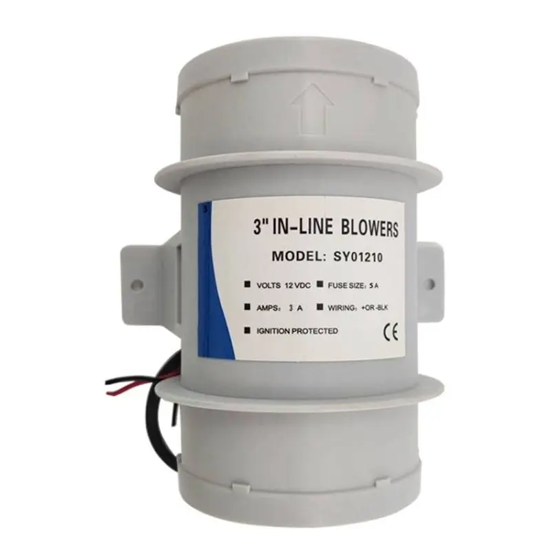 Eco-Friendly 4 Inch In-Line Blowers Boat Bilge Blower Cool Fan Marine Cabin Ventilation 12V,RV And Marine Accessories