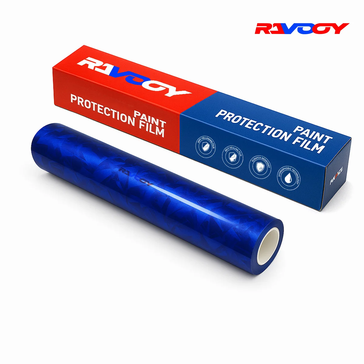 

High Quality Gloss Carbon Fiber Blue Vinyl Wrap Film Self-Adhesive Auto Tuning Vinyl Stickers Durable Paint protective film