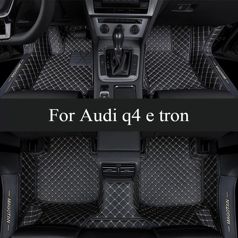 

Car Floor Mats For Audi q4 e tron 2022 DropShipping Center Auto Interior trunk mat Leather Carpets Rugs Foot Pads