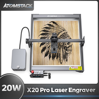 Atomstack X20 Pro S20 Pro laser engraver 20W Output CNC laser engraving machine metal engraver with Air Assist for wood glass