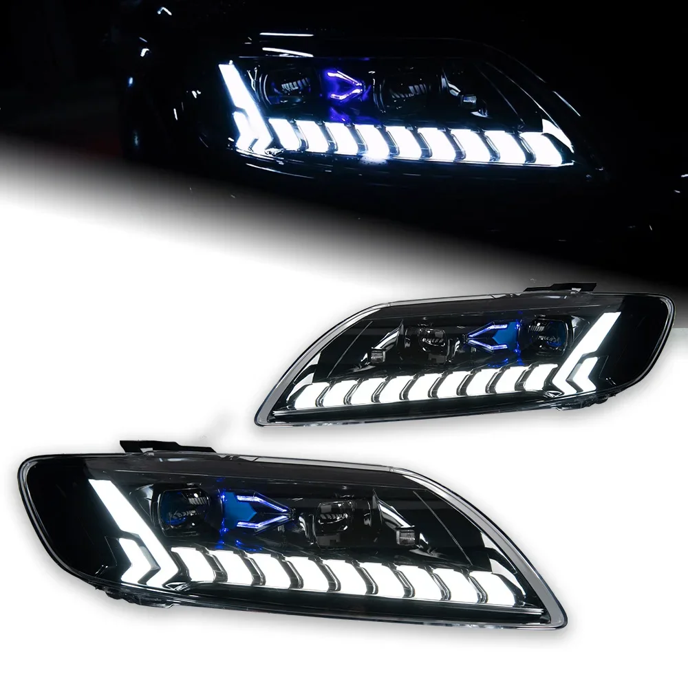 Applicable To Audi Q7 LED Headlights 2007-2016 Projector Lens Headlights Dynamic Signal Lights