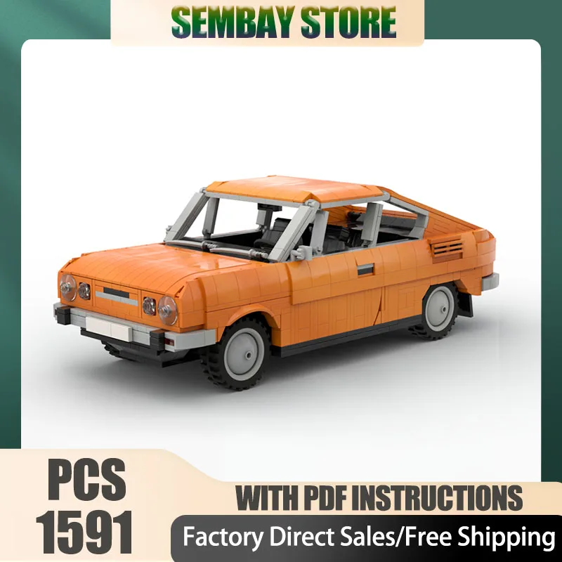 

Модель чемпионов скоростных автомобилей Moc, строительные кирпичи, модульные 110R - оранжевая модель, технологические блоки, рождественские игрушки «сделай сам», строительные подарки