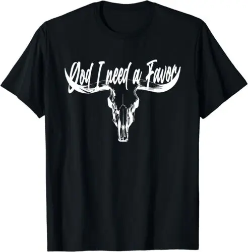 NEW LIMITED I Only Talk To God I Need A Favor Vintage Skull T-Shirt