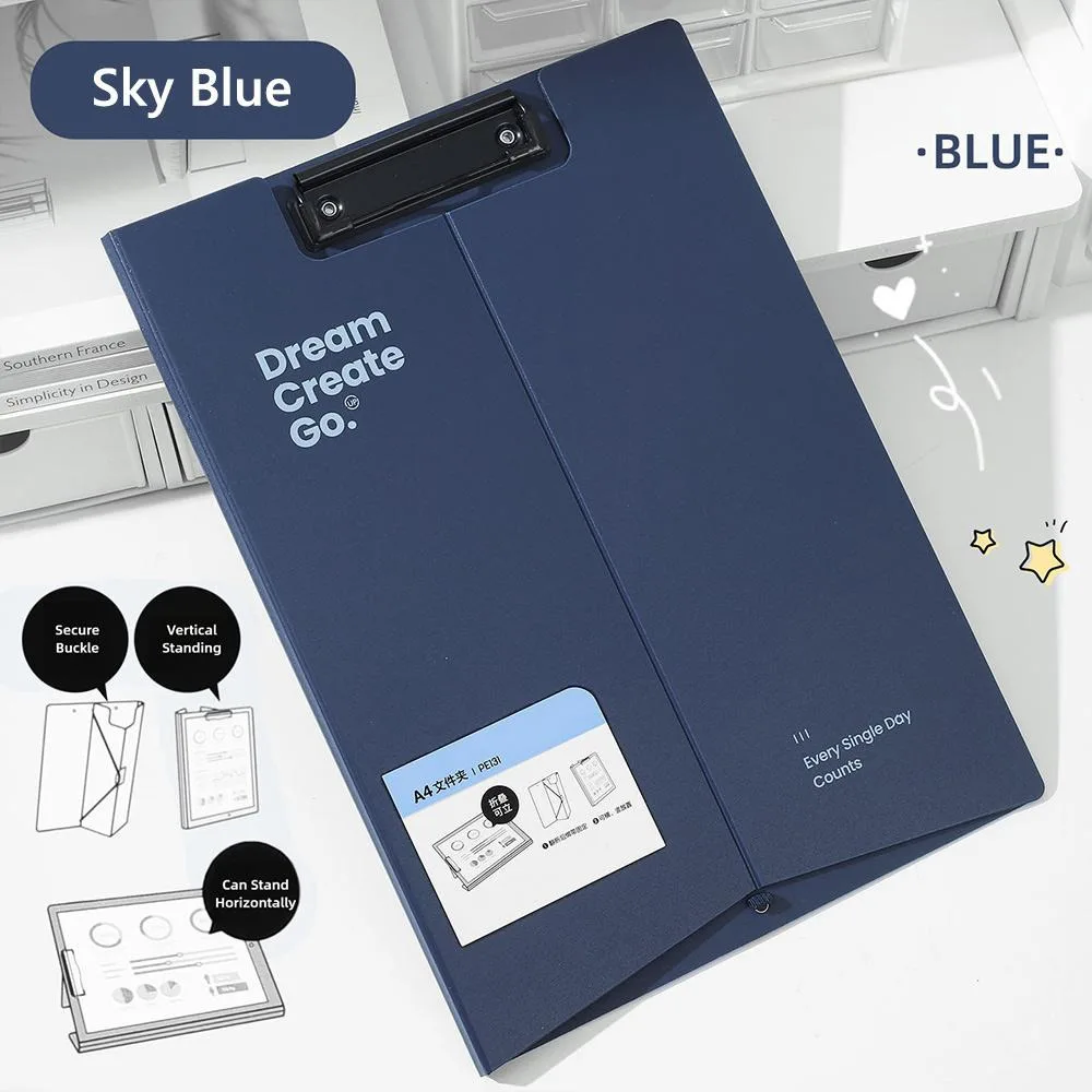 

Multifunctional Dual Use A4 File Folder Vertical/Horizontal Use Clipboard Contract Folder Students