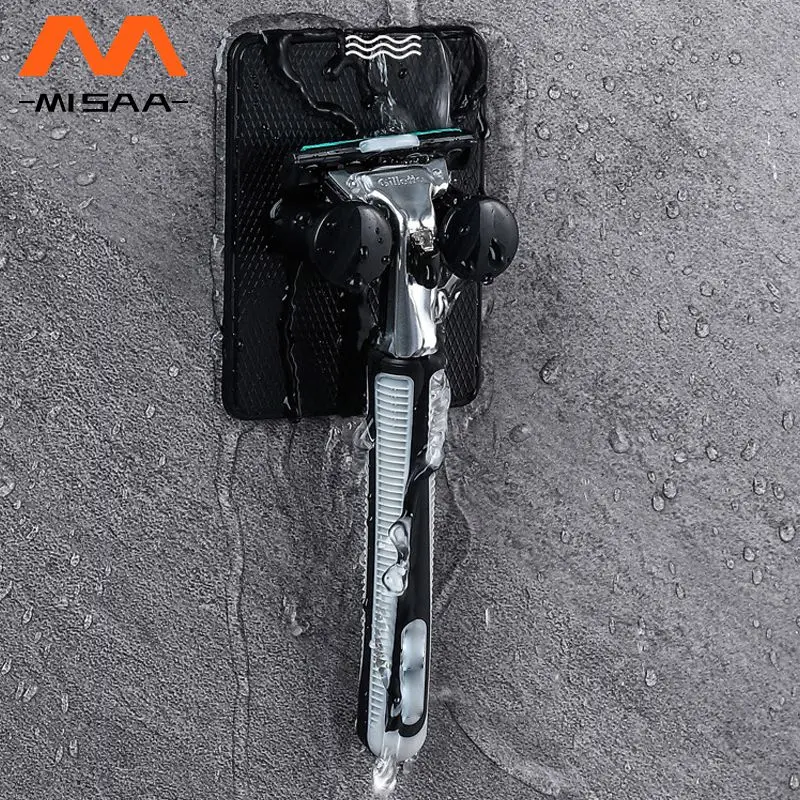 Shaver Rack Waterproof Hanger Storage Pylons Multifunctional Wall Mounted Portable Bathroom Supplies Shaver Shelf Wall-mounted