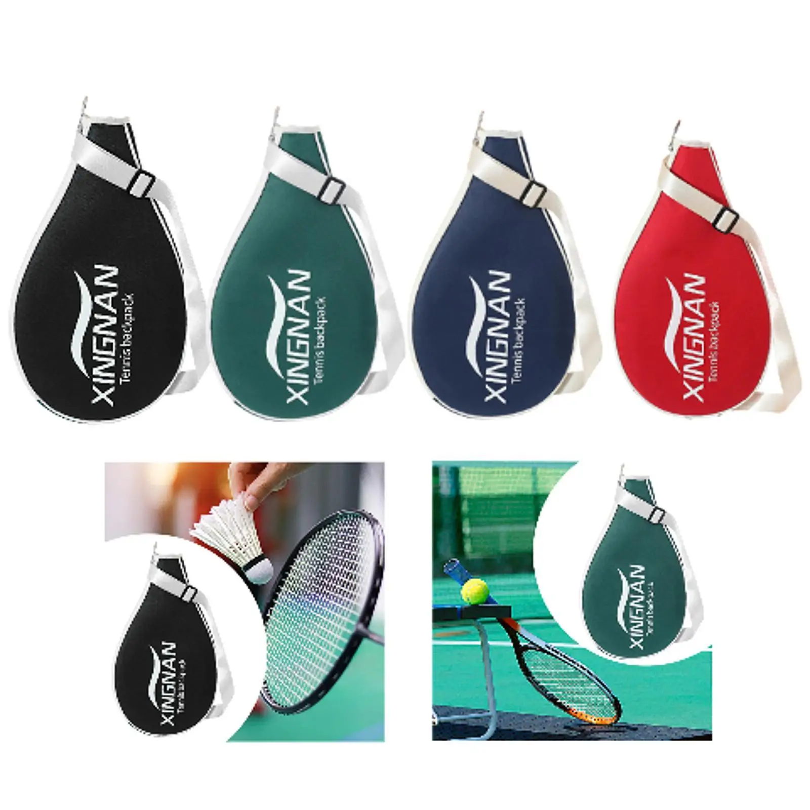 Bolsa para raqueta de tenis, bolsa de pecho para raqueta, bolsa para raqueta de bádminton, cómoda bolsa organizadora, bolso cruzado para adultos, entrenamiento para mujeres