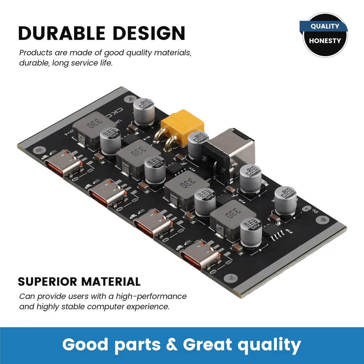 Efficient QC3.0 4-way PD65W fast charging module for Apple