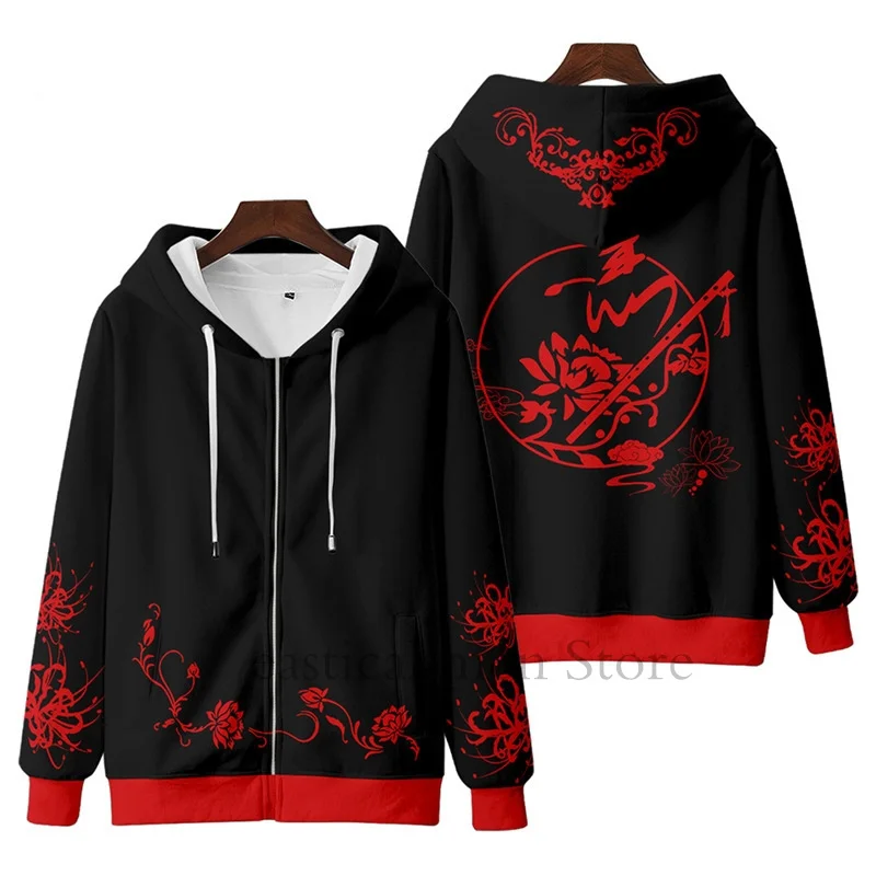 Anime Mo Dao Zu Shi Wei Wuxian Cosplay Hoodie para homens e mulheres, moletom Harajuku, pulôver Hip Hop, jaqueta com capuz