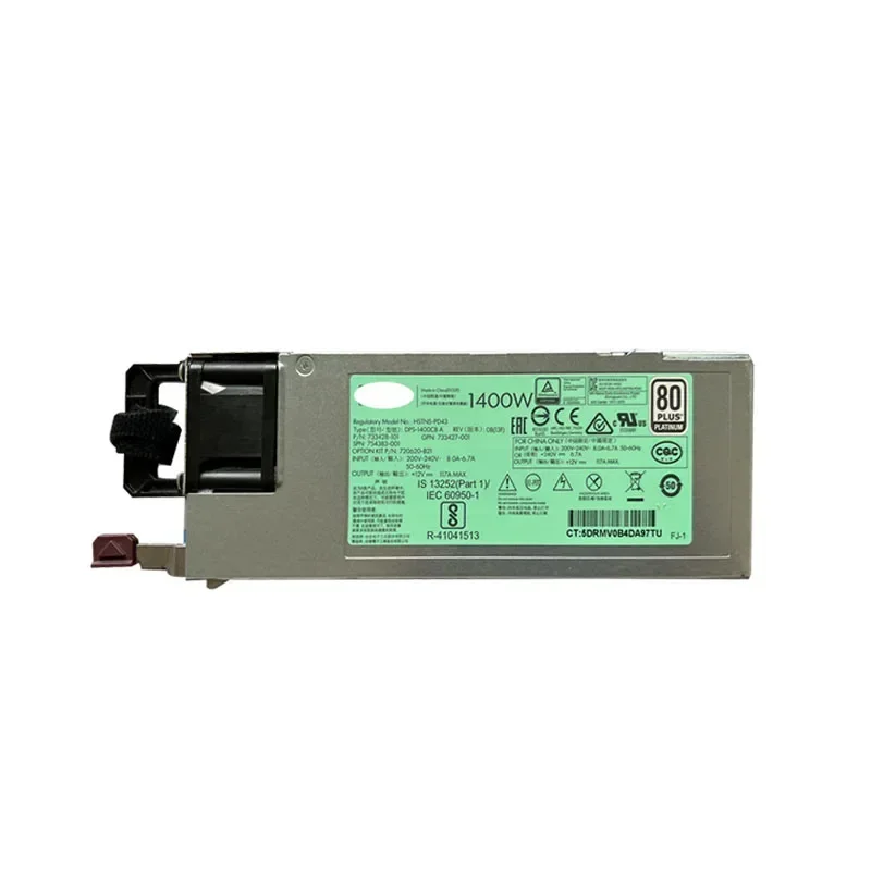 1400W 720620-B21 754383-001 733427-001 For HP SimpliVity 380 Apollo 4500 2000 4200 G9 Gen9 Flex Slot Platinum Plus Power Supply