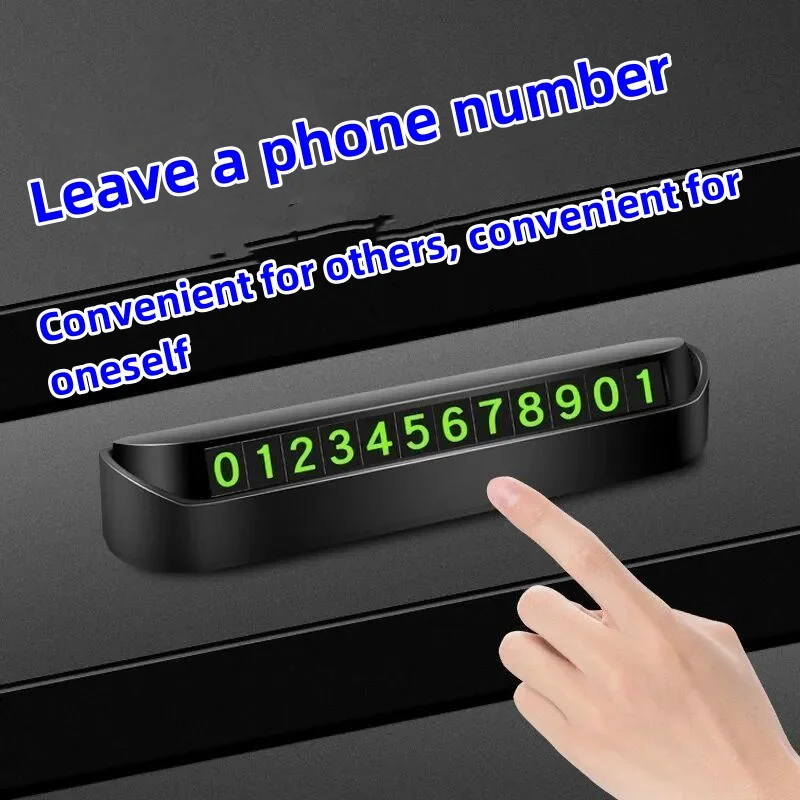 Mini design of temporary parking number plates for cars, convenient for grouping according to the number placed