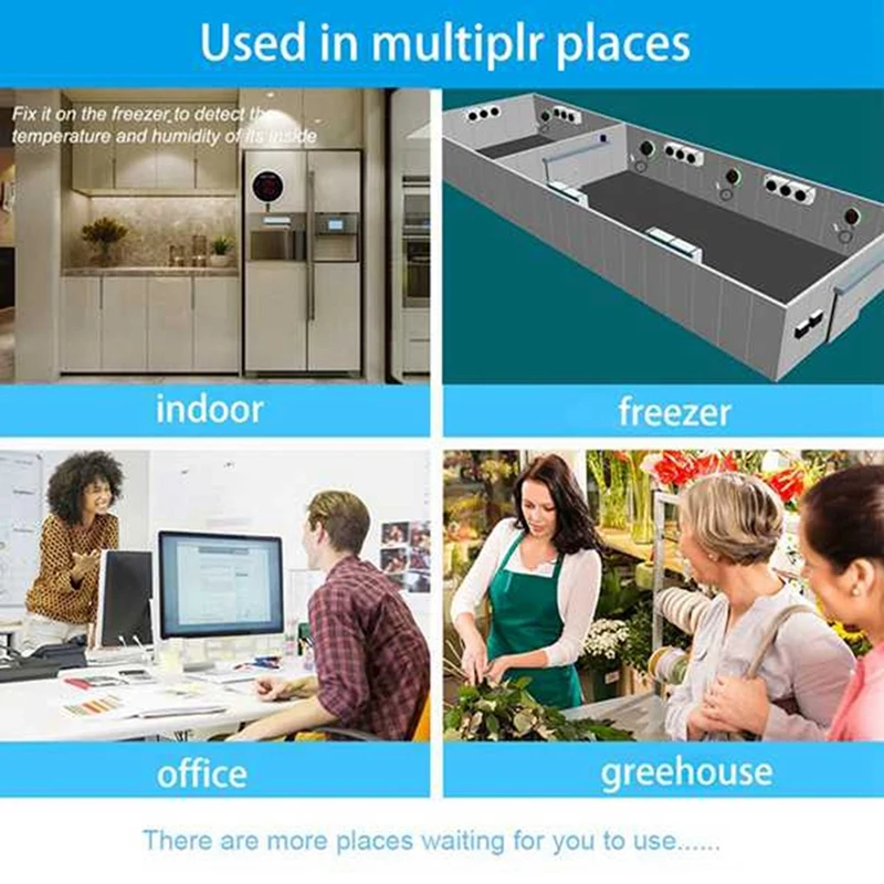 Tuya Wifi Temperatur Sensor Externe Sonde Remote Monitor Alarm Innen Thermometer Detektor Smart Leben APP UK Stecker