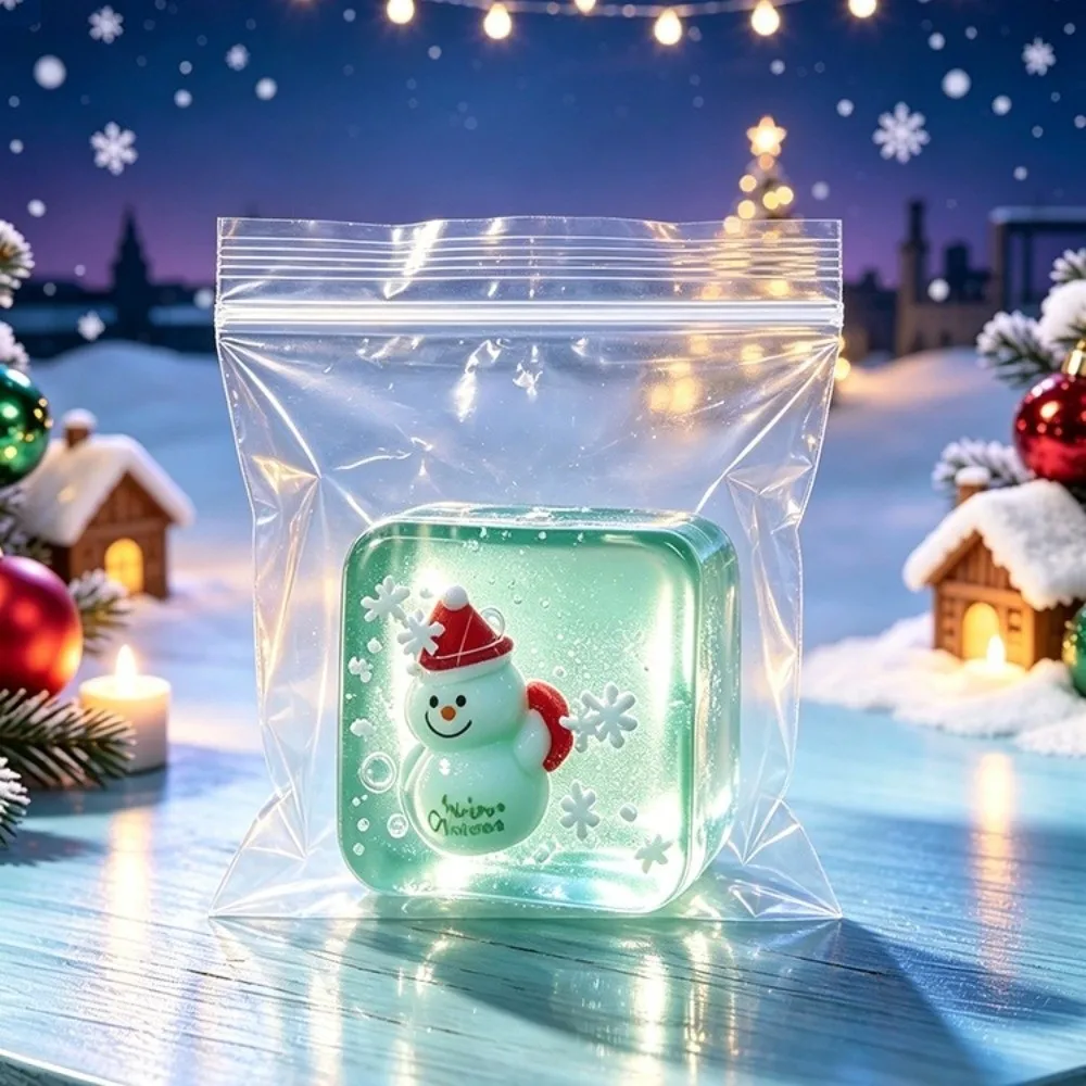Slow Rebound Ice Cube Squishy Toy, Maltose Filled Sensory Squeeze Cube, Soft Tactile Fidget Toy For Office Desk Stress Relief
