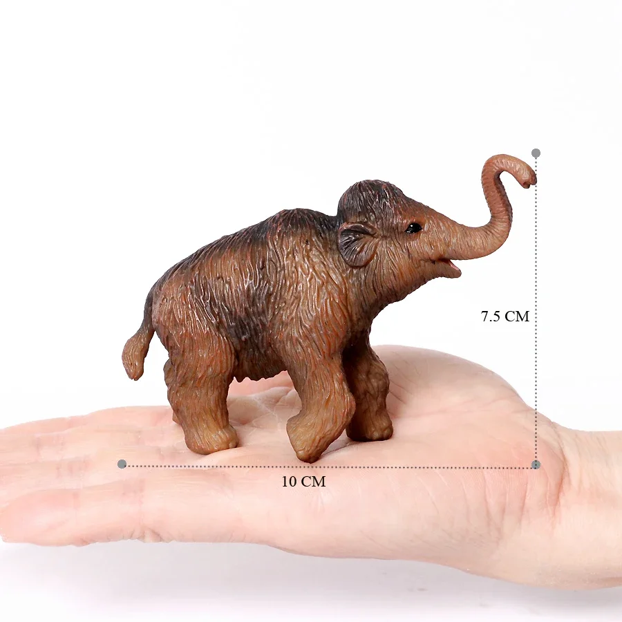 リアルなジャングル動物フィギュア、象、マンモスのプラスチックモデル