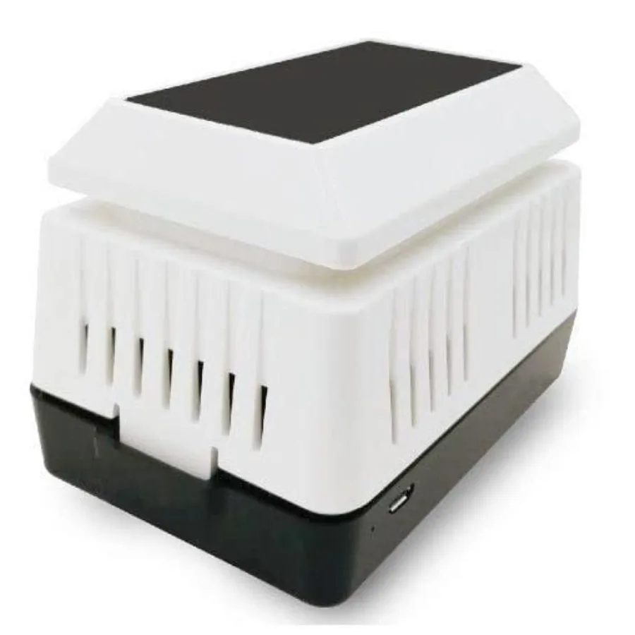 Wireless Indoor Air Quality Monitor for Home Use with PM2.5 PM10 CO2 Detection in White and Black Design for Real-time Air Qual