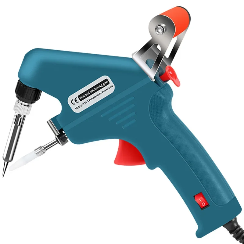 60W Electric Soldering Iron Gun Hand Held Internal Heating Auto Tin Dispenser 220V EU Plug For Home DIY Soldering Repair Tool