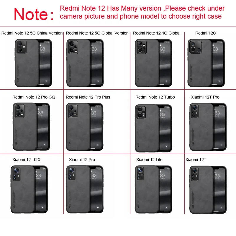 Luxury Magnetic Leather Case For Xiaomi Redmi Note 12 12T Pro Plus Turbo 12C Note12 12Pro 12X X T 5G 4G Cover Support Car Holder