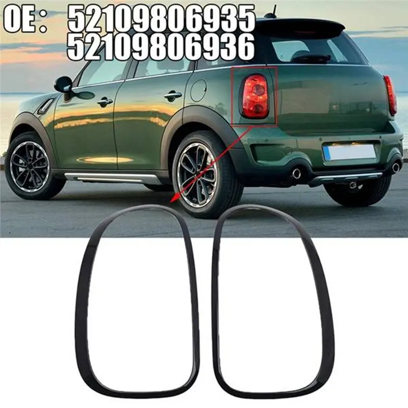 For MINI Cooper R60 Countryman R61 Rear Tail Light Surround Trim Ring Bezel 52109806935 52109806936