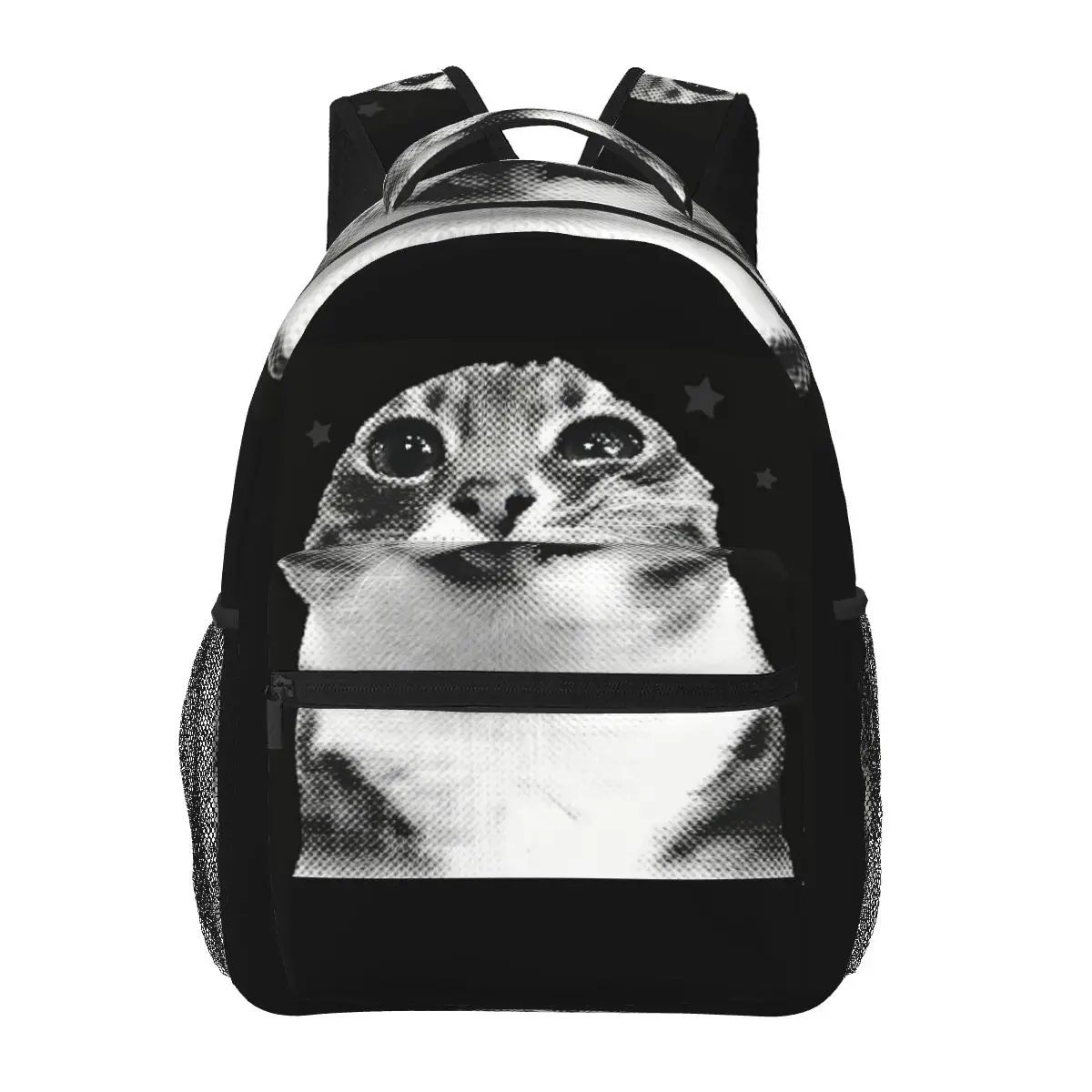 

Y2k Funny Cat Meme Student Backpack School Bag Hiking Travel Daypack for Men Women Fashion Bookbag Shoulder Bags