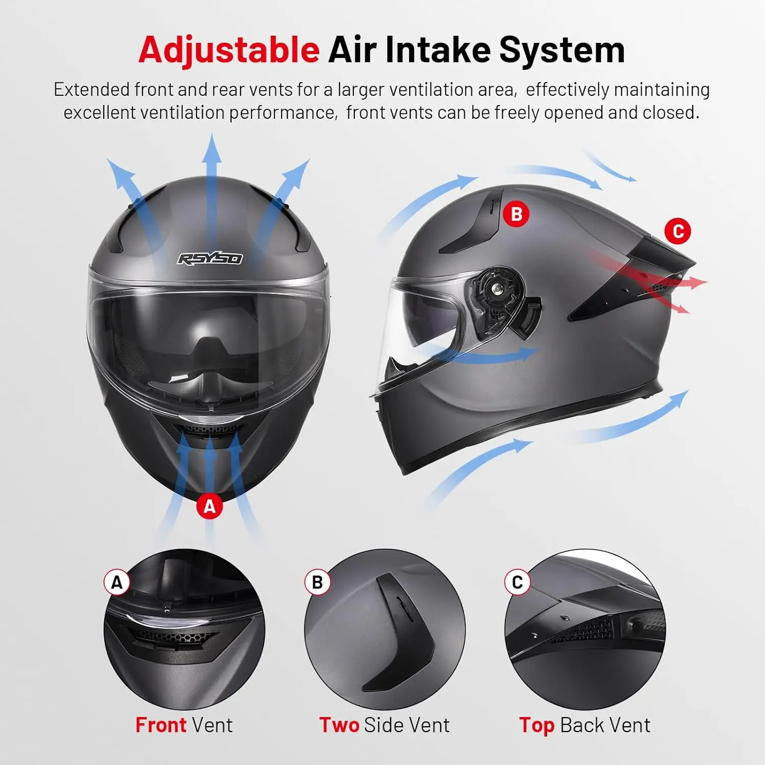 デュアルバイザー付きフルフェイスオートバイヘルメット、LEDテールライト付き、DOT承認済み、大人用モーターバイクレーシングストリートバイクヘルメット