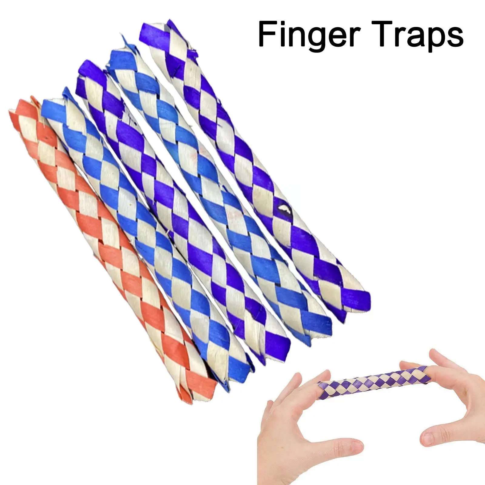 15cm Finger Traps Classic Chinese Bamboo Tube Finger Creative Traps Replacement Party Kids Away DIY Prizes Toys Gifts Prank G6W1