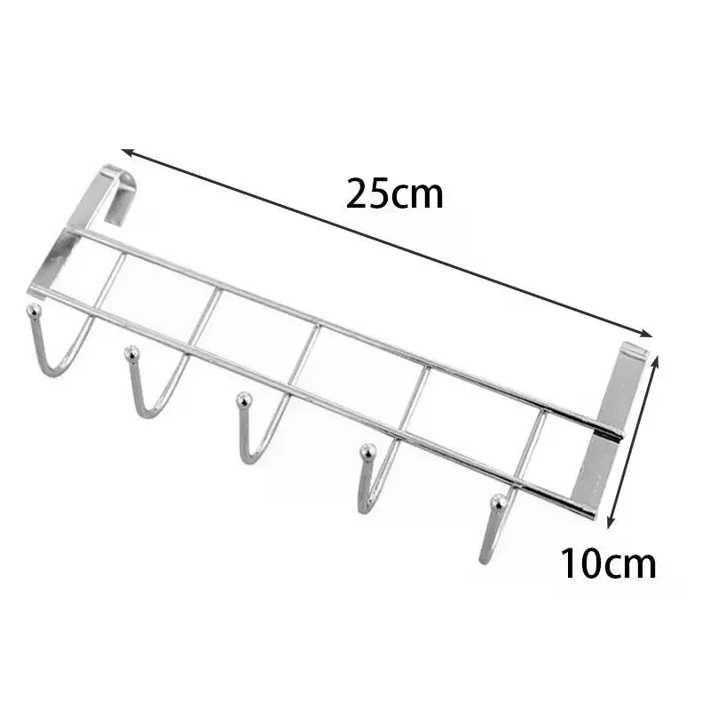 No Drill Over Door Hooks Heavy Duty Space Saving Wall Hanger Organizer for Coat Cap Scarf Bag Home Office Ideal Gift Use view 6