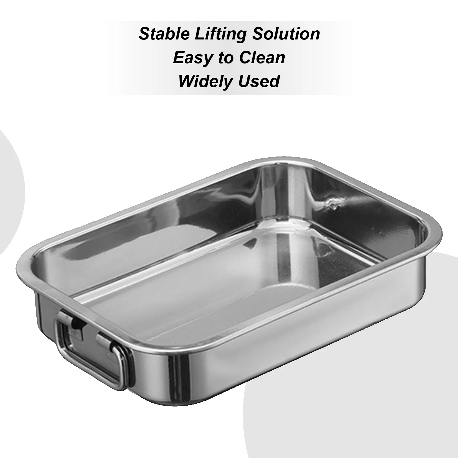 

Stainless Steel Square Baking Tray Roasting Pan Rack Ovens Cooking Utensils Chicken Roasting Tin For Vegetables Meat