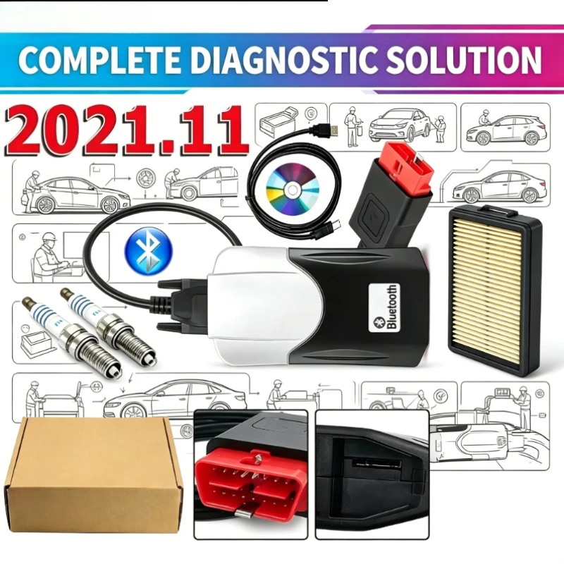 

2026 NEW Vd CDD Bluetooth Scanner 2021.11 Keygen 2020.23 for TNESF ORPDC DELPHIS OBD2 Car Truck Diagnostic Tools