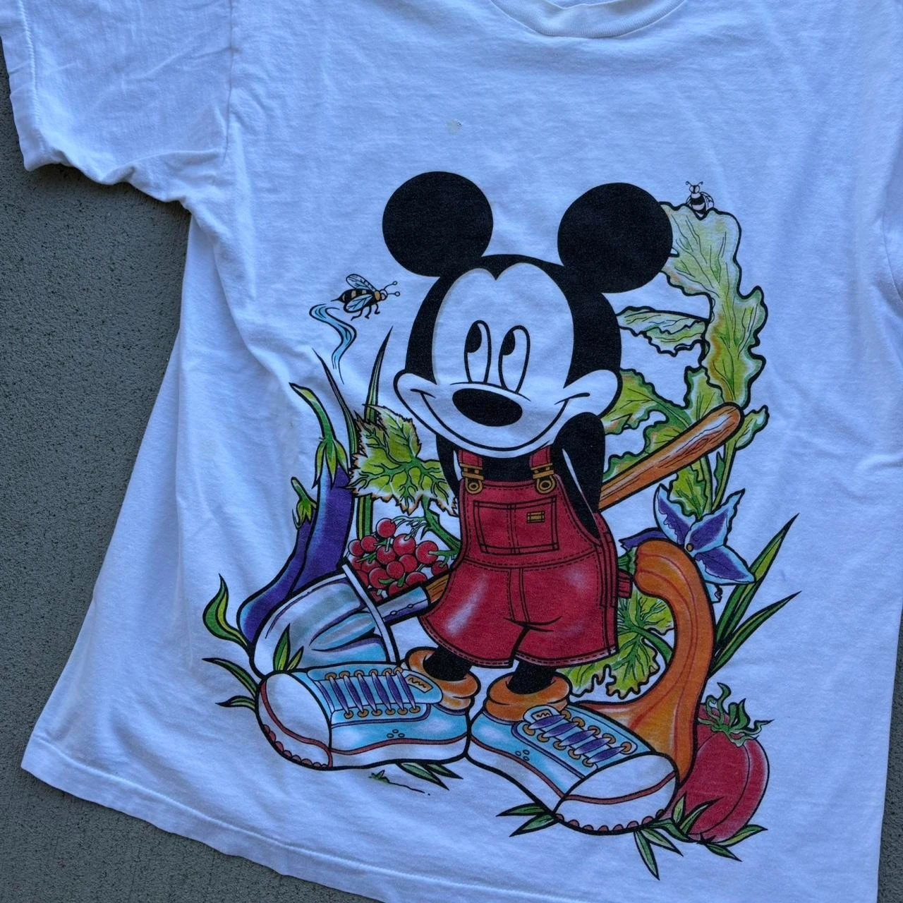 ديزني ميكي الجرافيك تي شيرت الرجال النساء Harajuku جودة عالية المتضخم القطن تي شيرت الشارع الشهير المحملة للجنسين التي شيرت تي شيرت علوي