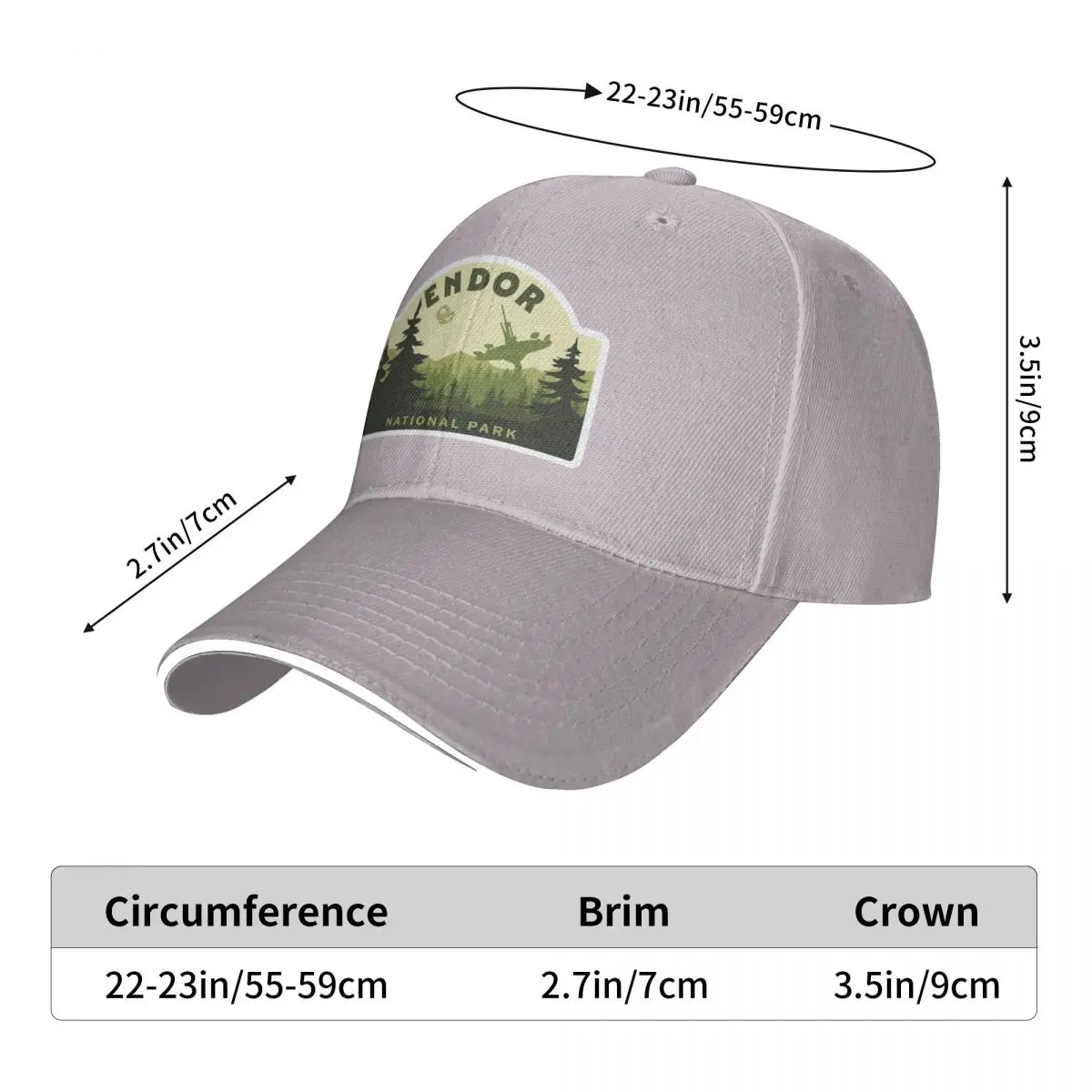 Endor National Park A Baseball Cap Hat