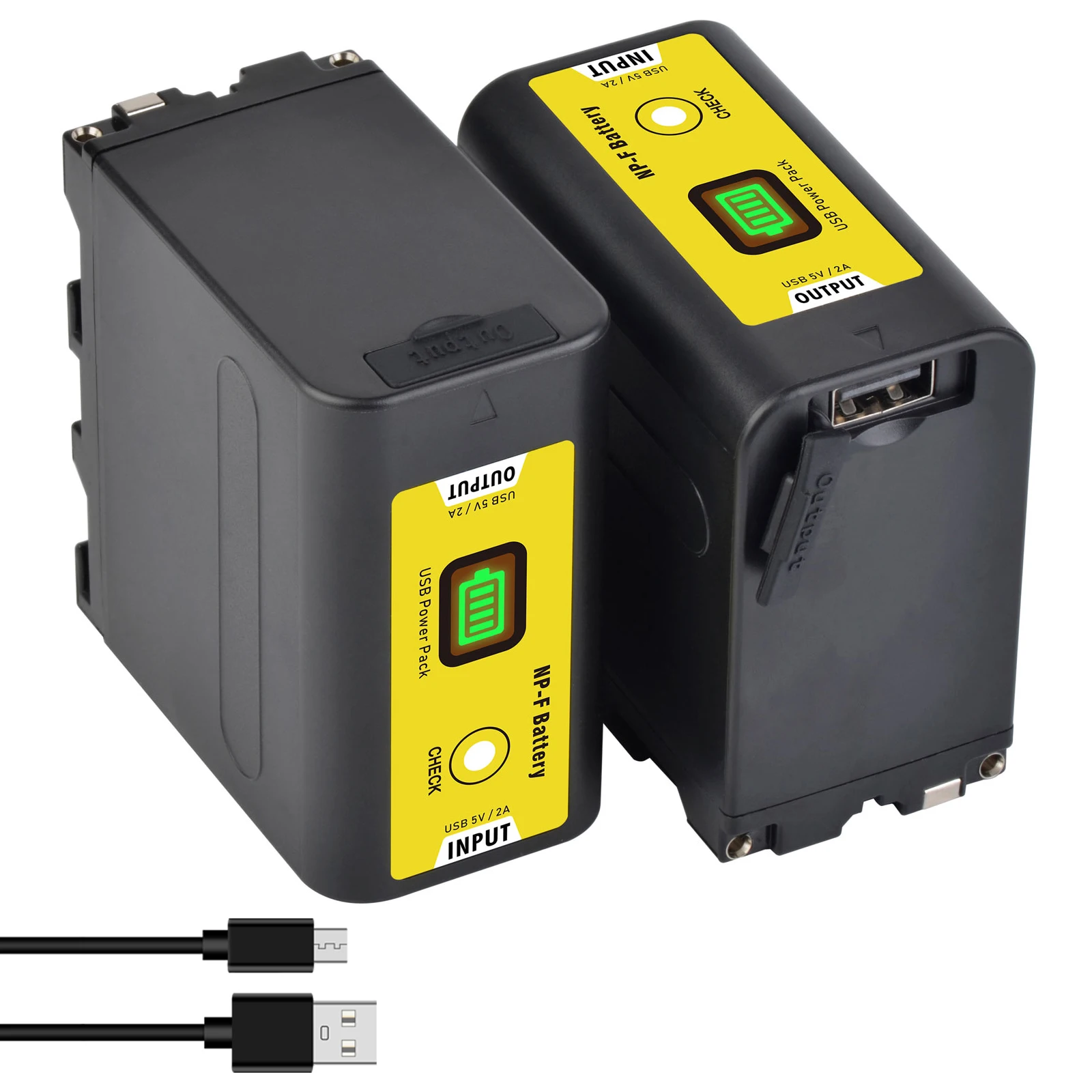 

NP-F970 NP-F960 NP-F980 Battery USB Output LED Display, for Sony F980 F970 F975 F960 F950 F930 F750 F550 Sony Handycam Video Cam