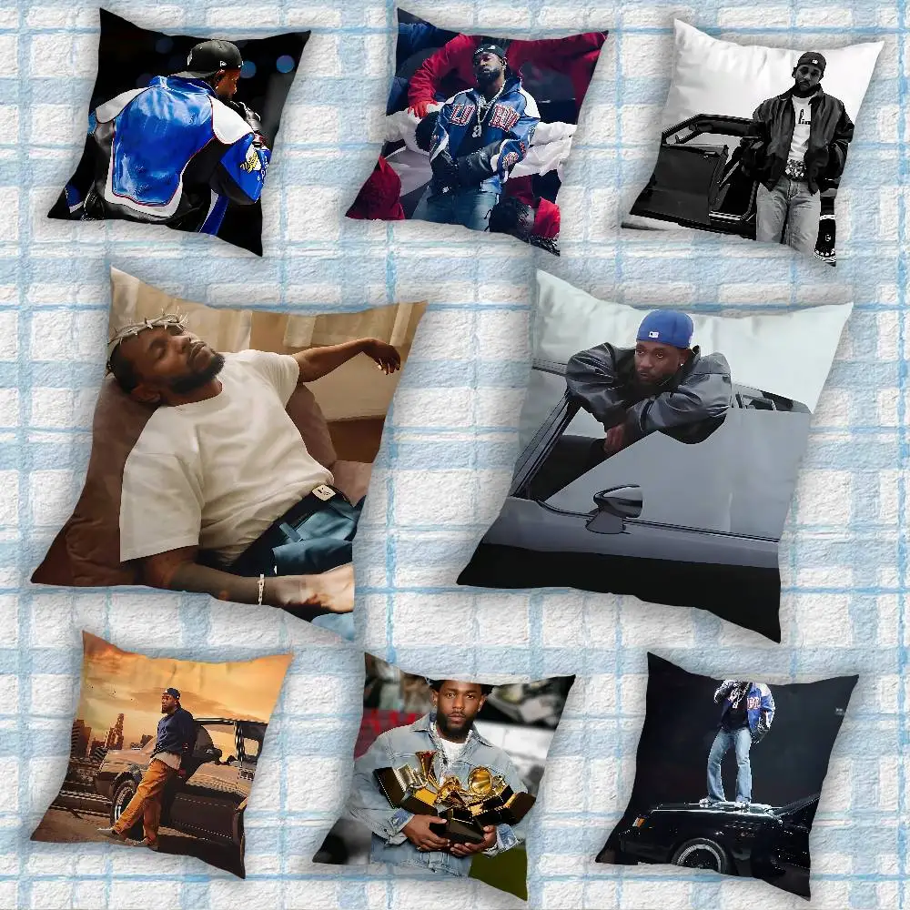 

cool K-Kendrick Lamar G-GNX Pillow Case Square Double-Sided Printing Short Plush Sofa Cushion Cover Bedroom Bedside Pillow