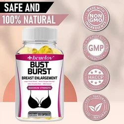 100% Natural Breast Enhancement Capsules for Women, Breast Firming, with Pueraria Extract 1000mg, Non-GMO, Gluten Free