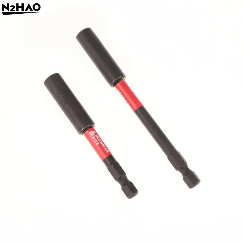 Impact Magnetic Extension Bit Holder Black 60MM/1/4" Hexagon Rust Resistant Durable Tool Accessories