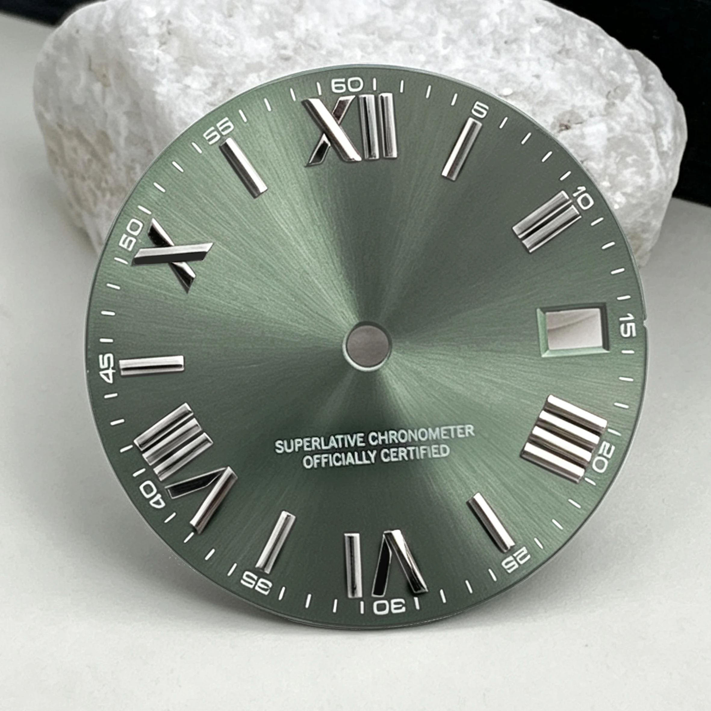 NH35 28.5mm Dial Sunray  Dial Match NH35 Hand For NH35/NH36 Automatic Movement Watch accessories Customizable Dial DIY Logo