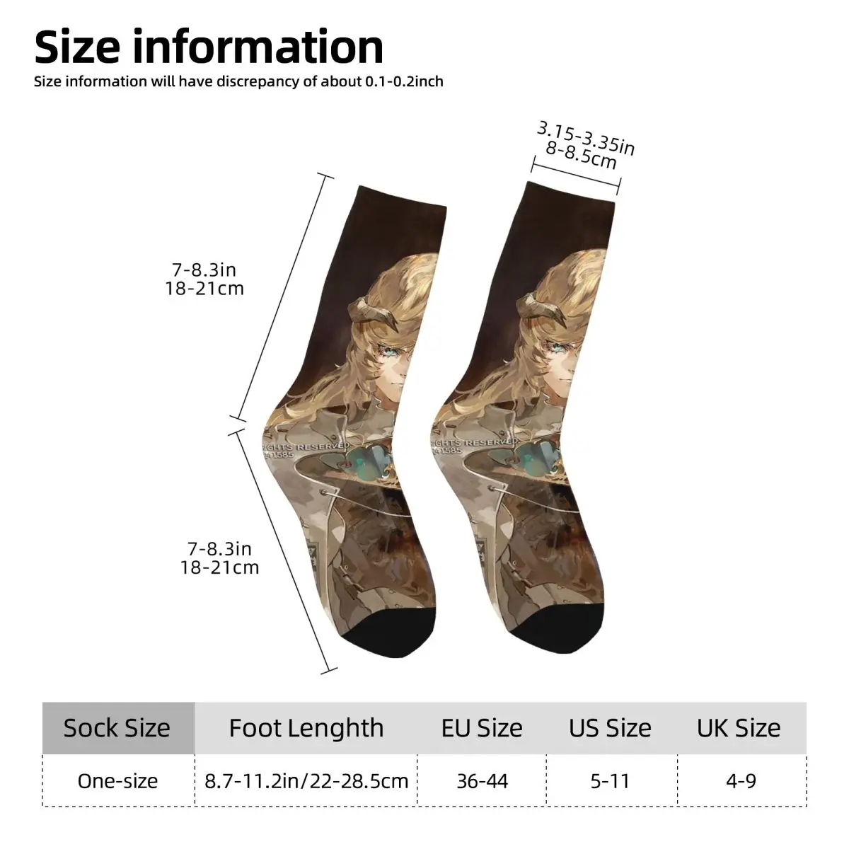 جميع المواسم Metaphor Refantazio لويس أتلوس الجوارب Harajuku الرياضة الأوسط جوارب أنبوبية جوارب فائقة النعومة للرجال النساء الهدايا