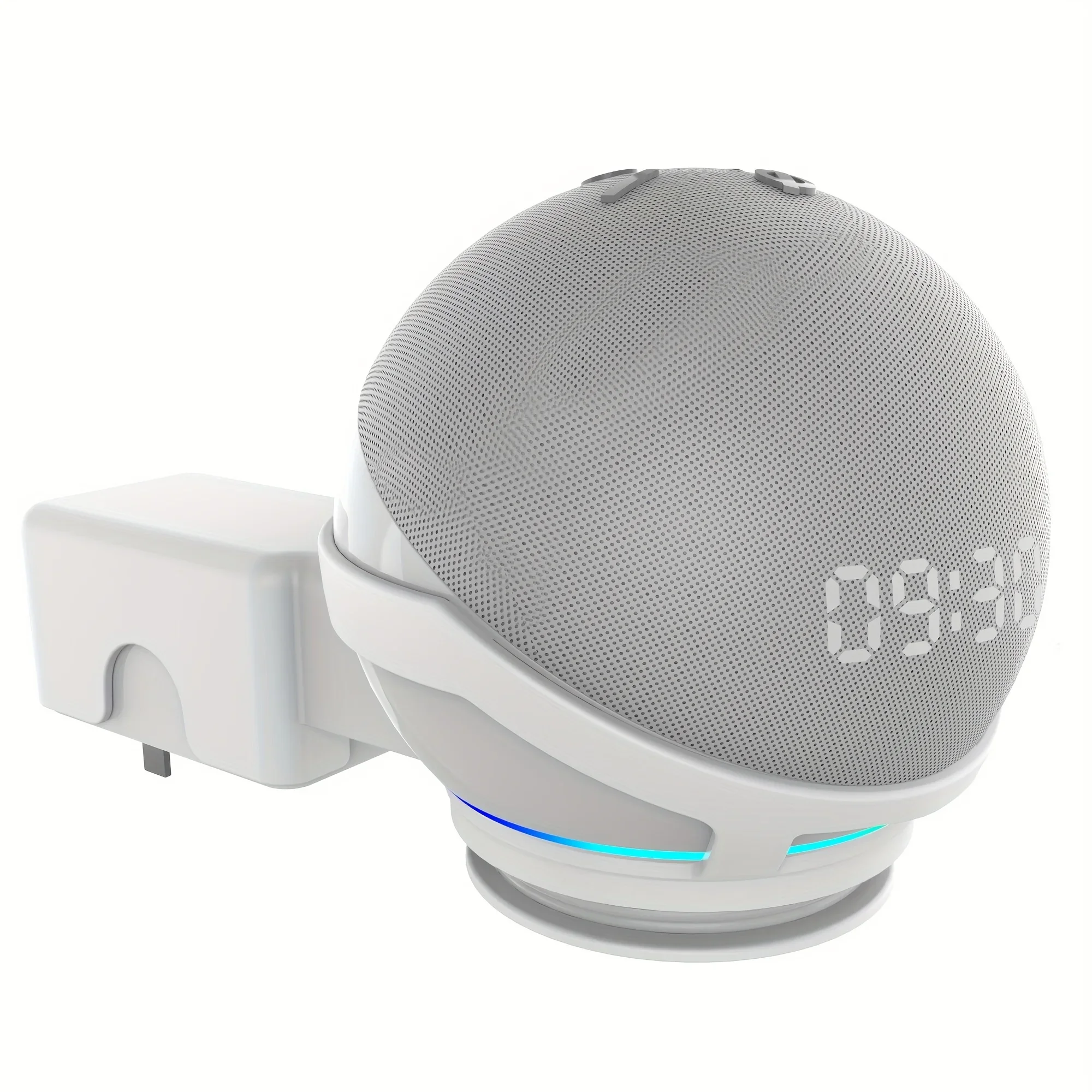 For Echo Dot 4th/5th Generation Smart Audio Stand Speaker Wall Mounted Socket Storage Stand, Suitable for US Specificat