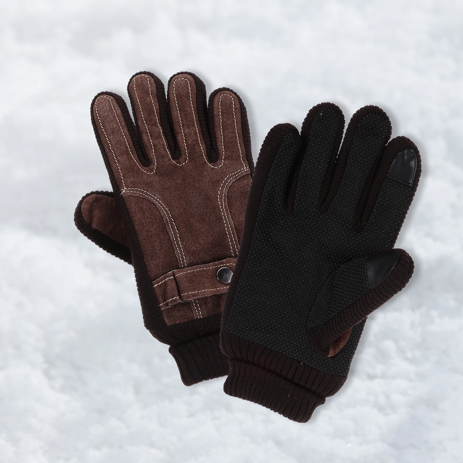 

1 Pair Winter For Men Women Touchscreen Thermal Windproof Warm Cycling Gloves Cold Weather Hand Warmers Outdoor Riding Driving