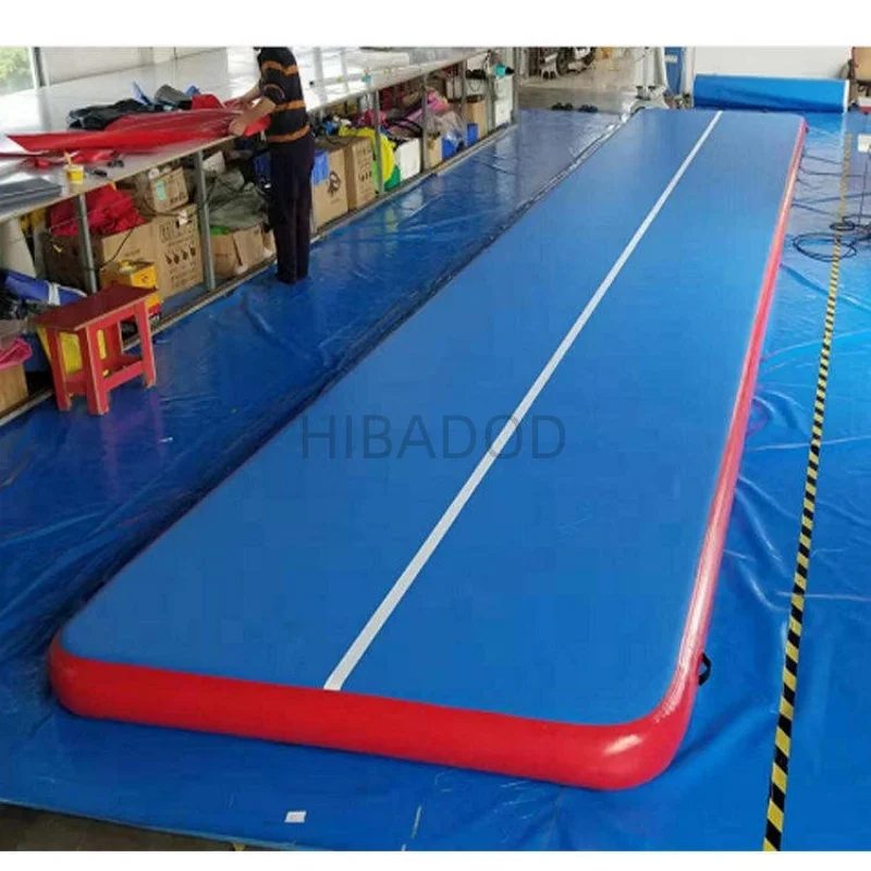 8x1x0.2m 8인치 두께의 에어트랙 체조 매트, 텀블링 에어트랙 바닥 매트 판매 (펌프 포함)
