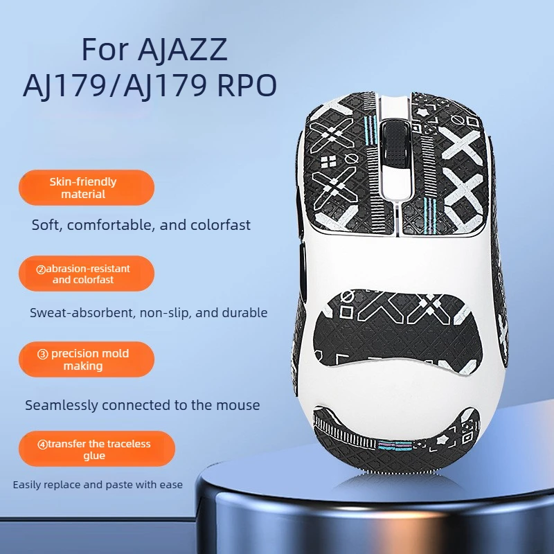

E-Sports Anti-Slip Mouse Grip Tape + Skate Sticker - Compatible with For AJAZZ AJ179/AJ179 Pro