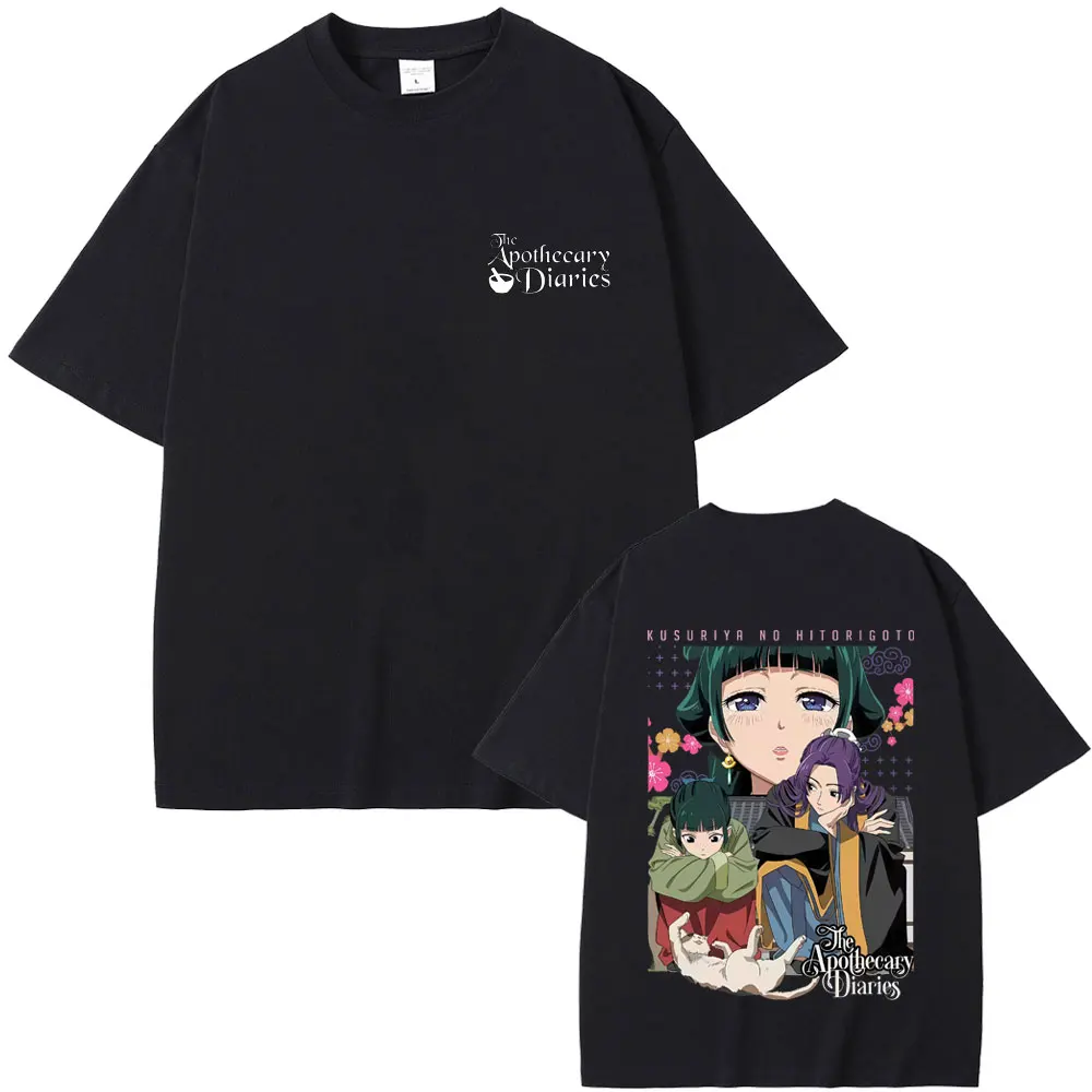 

Japanese Anime The Apothecary Diaries Maomao Print T-shirt Men Women Cute Cartoon Manga T Shirts Men's Casual Oversized T-shirts