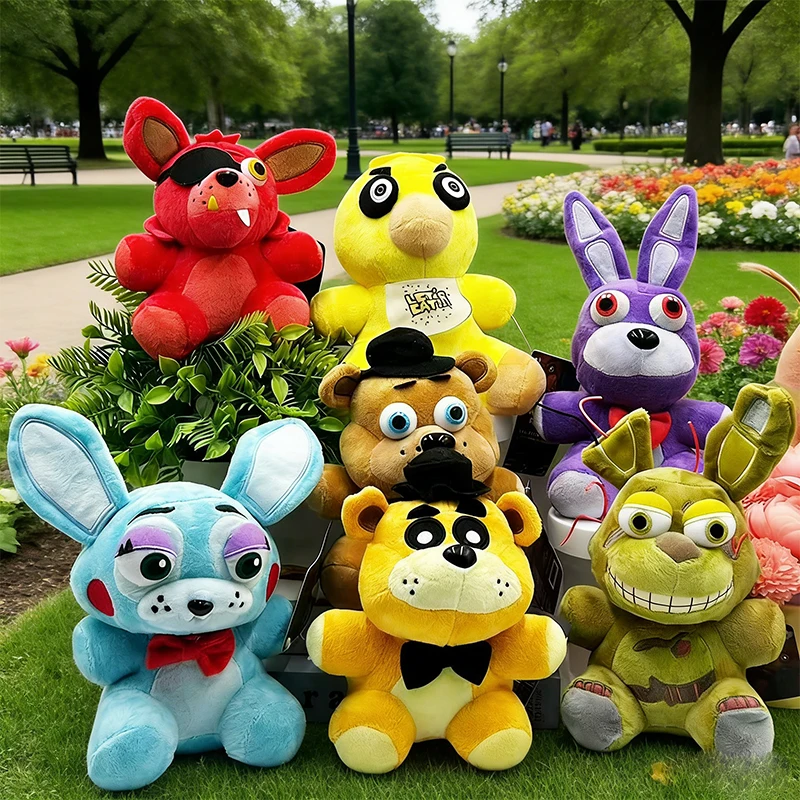 ¡OFERTA 2026! Muñecos de Peluche de 18 cm de Five Nights at Freddy's (FNaF) - Adorables Juguetes de Bonnie, Foxy y Freddy - Regalos de Peluche de Dibujos Animados